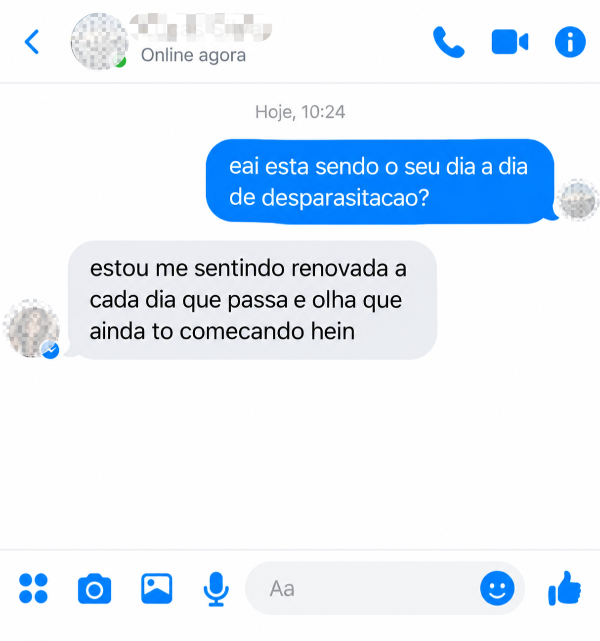 Conversa sobre o dia a dia da desparasitação
