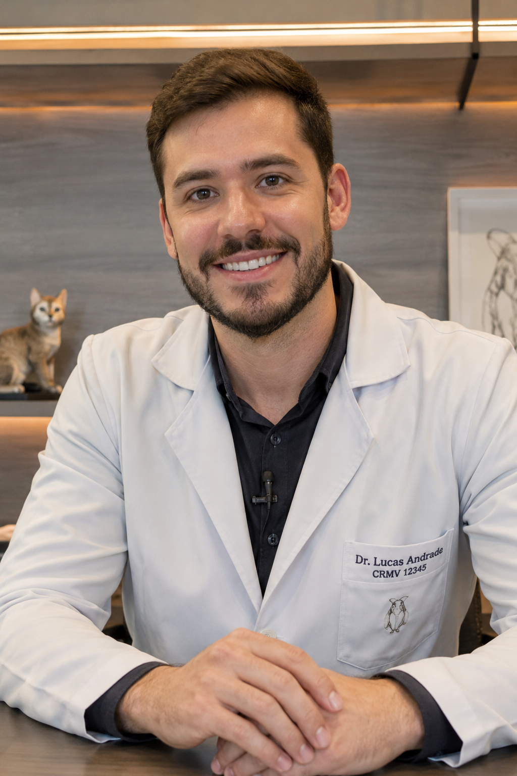 Dr. Lucas Andrade, médico de medicina integrativa, em consultório